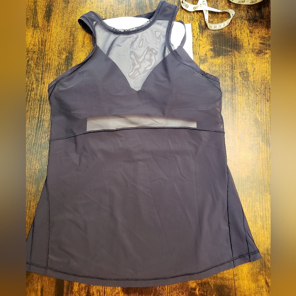 Lululemon Fresh In Mesh, Built In Sportsbra, Mesh Panel, Muscle Tank - Picture 6 of 14